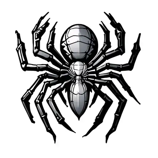 cyber sigilism cross and spider forearm tattoo tattoo design idea