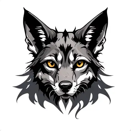 Jackal tattoo design idea