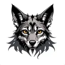 Jackal tattoo design idea