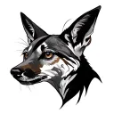 Jackal tattoo design idea