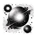 Astrophysics tattoo design idea