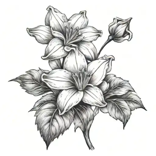 violet flower, daffodil flower, daisy flower, jonquil flower, morning glory, cosmo flower tattoo design idea
