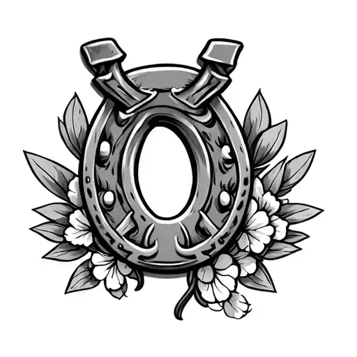Lucky Horseshoe tattoo design idea