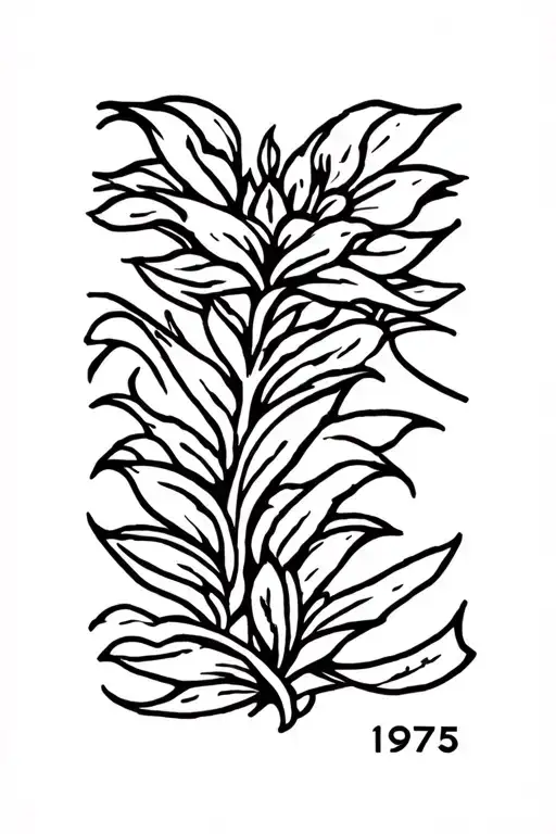 1975 tattoo design idea