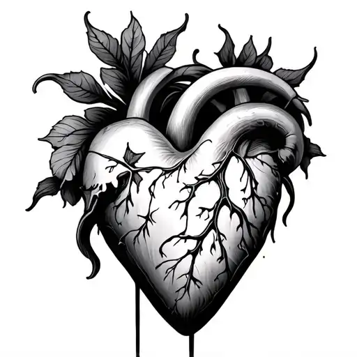 Open Heart tattoo design idea