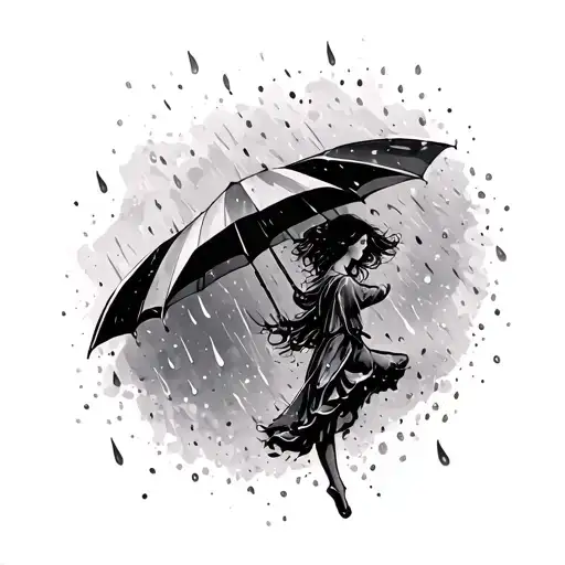 a shorter way of saying "life isn't about waiting for the rain to pass it's about learning to dance in the rain"  tattoo design idea