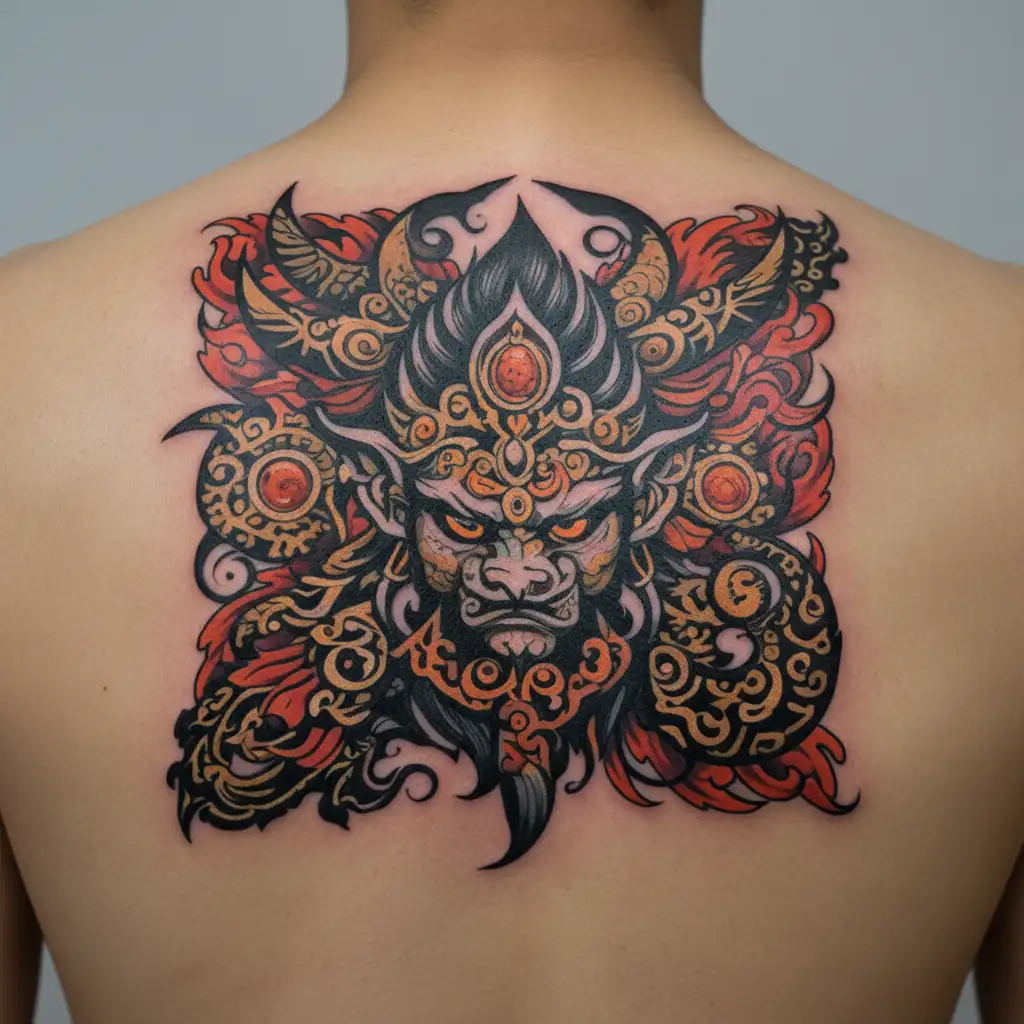 bhairav tattoo design idea