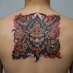 bhairav tattoo design idea