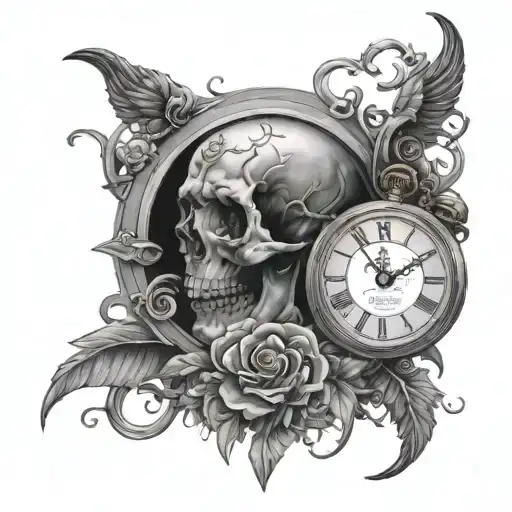 a time to be born and a time to die tattoo design idea