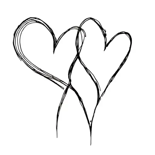 3 hearts that represent my children Mathis Lyoris Lyhana tattoo design idea