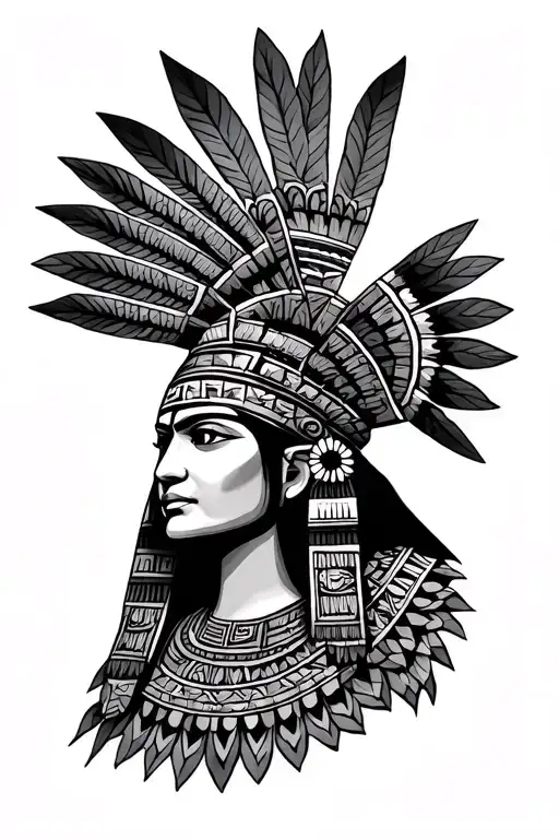 Inca maya aztec tattoo design idea