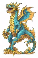 minecraft change dragon holding tattoo design idea