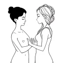 Mom supporting boy tattoo design idea