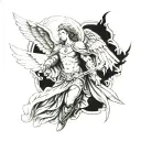 Archangel Raphael tattoo design idea