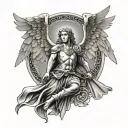 Archangel Raphael tattoo design idea