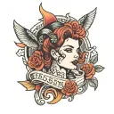 bdsm woman tattoo inspired tattoo design idea