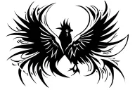 cardinal wings spread tattoo design idea