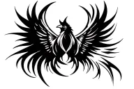 cardinal wings spread tattoo design idea