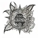 karma in different languages tattoo design idea