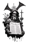 10 commandments  tattoo design idea