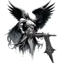 Dark Angels 40k tattoo design idea