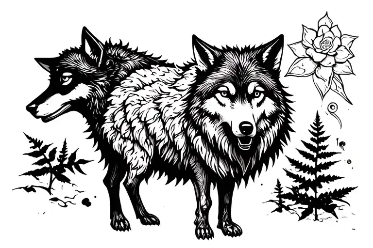 wolf in sheeps clothing tattoo design idea