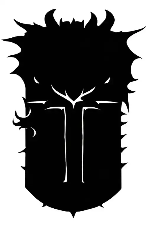 dragon cross wrapped tattoo design idea