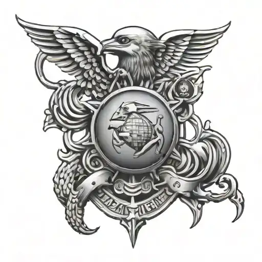 navy seals tattoo design idea