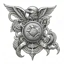 navy seals tattoo design idea