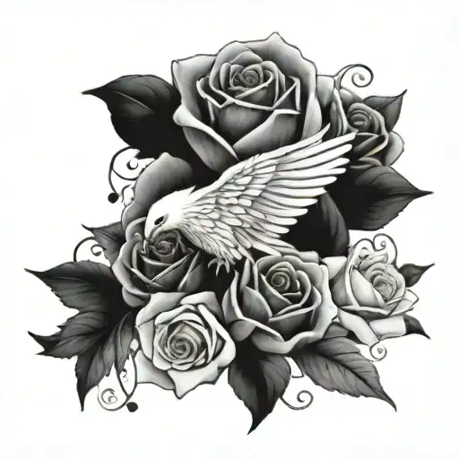 loved one passed away tattoo design idea