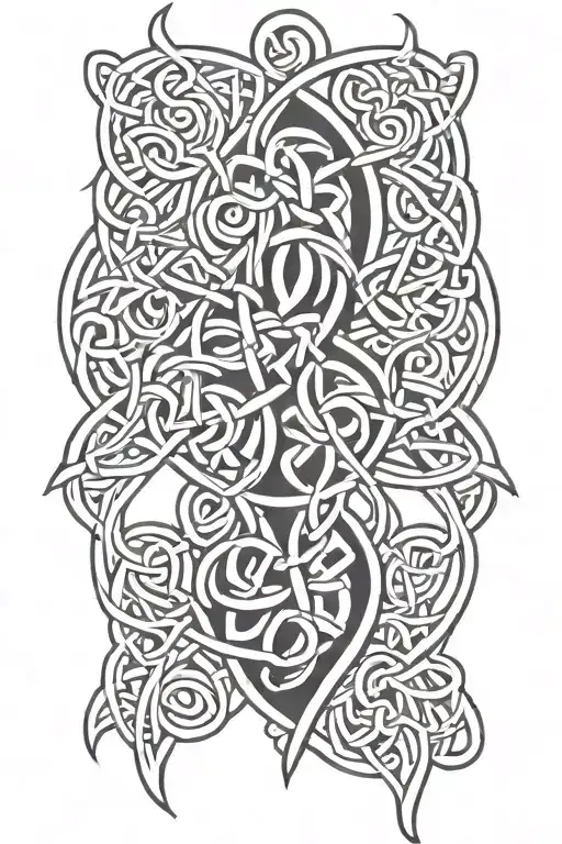 celtic knotwork tattoo design idea