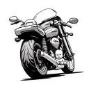 front of a motorcycle with one hand on accelerator along with a baby's hand tattoo design idea