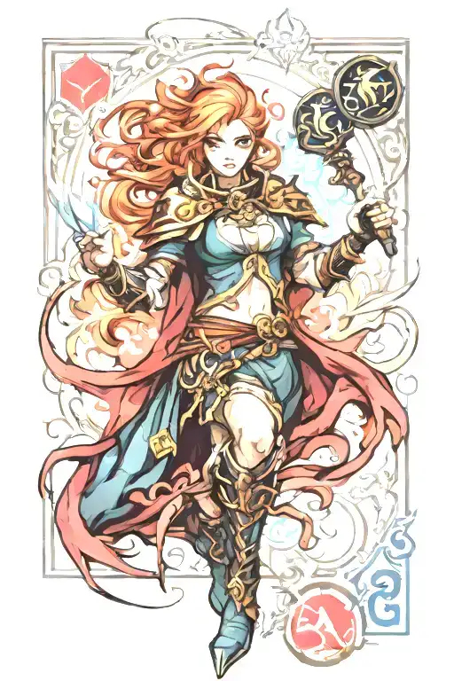 magic the gathering tattoo design idea