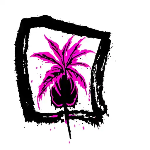 banana leaf tattoo design idea