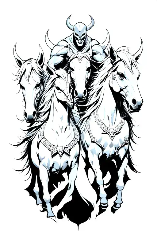 DArksiders four horseman of apocalypse tattoo design idea