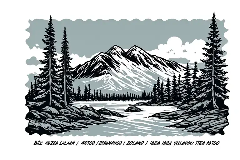 stamp Ibiza Lapland tattoo design idea