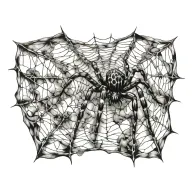 Spider Web tattoo design idea