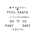 Till Death Do Us Part tattoo design idea