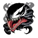venom hot tattoo design idea
