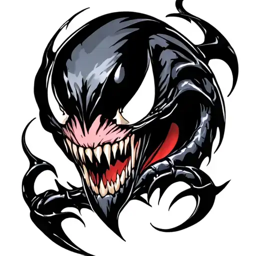 venom hot tattoo design idea