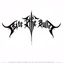 "Bite The Bullet" "Bite The Bullet" "Bite The Bullet" "Bite The Bullet" "Bite The Bullet" Dense black gothic script fused with abstract forms. Combineslanguage and symbolism tattoo design idea