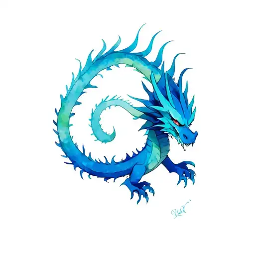 cell dbz dragon goin tattoo design idea