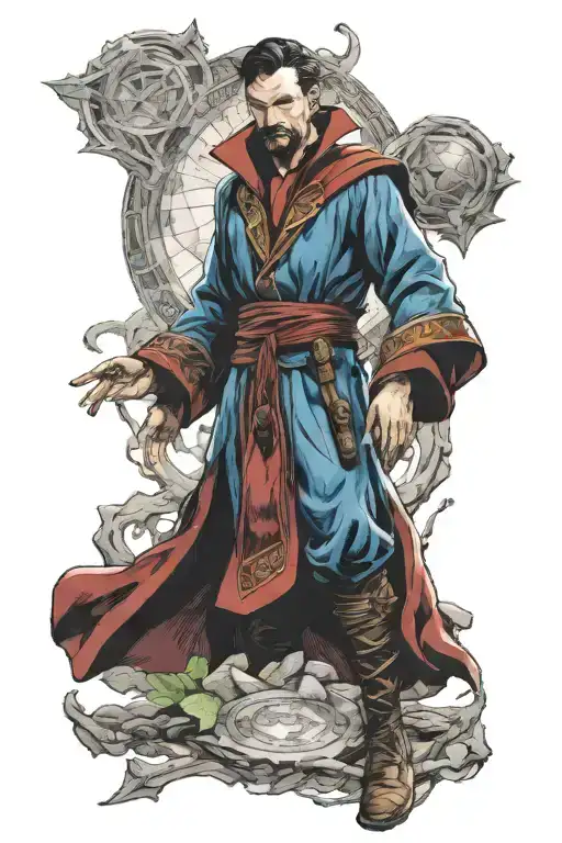 DR. Strange endles stone tattoo design idea