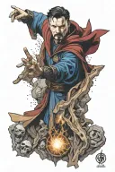 DR. Strange endles stone tattoo design idea