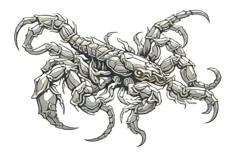 Scorpion zodiac sign tattoo design idea