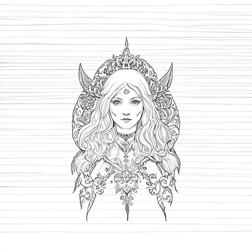 Blinds from Russian fairy tales tattoo design idea