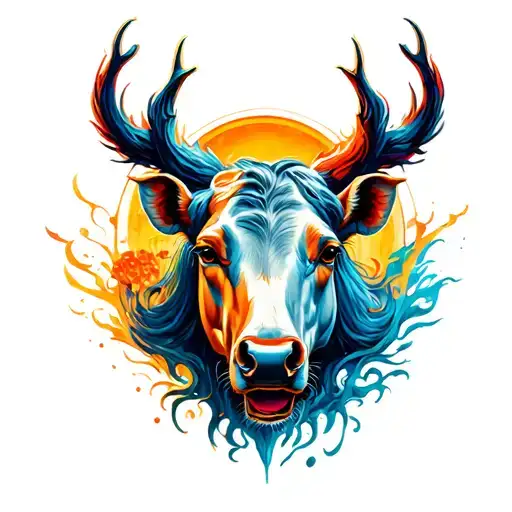 mustang time tattoo design idea