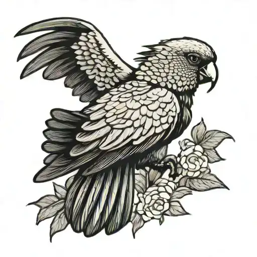 Black Cockatoo tattoo design idea