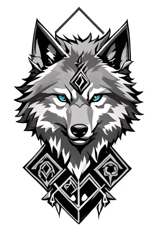 Legend of Zelda Twilight Princess, WolfLink, Triforce,  tattoo design idea