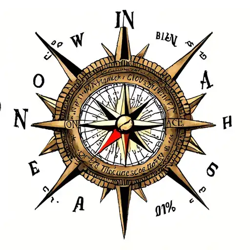 saint Christopher protector of travelers compass chest piece surrounded by traditional tattoo details tattoo design idea